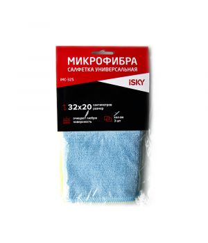 Набор салфеток для ухода за автомобилем iSky, 32х20 см, 3 шт