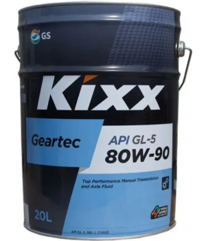 Трансмиссионное масло Kixx Geartec GL-5 80W-90, 20л