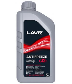 Антифриз LAVR ANTIFREEZE G12+ -45°C Ln1709, 1кг