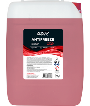 Антифриз LAVR ANTIFREEZE G12+ -45°C Ln1711, 10кг