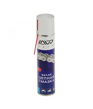 Белая цепная смазка с PTFE (аэрозоль) LAVR Ln1741, 400 мл