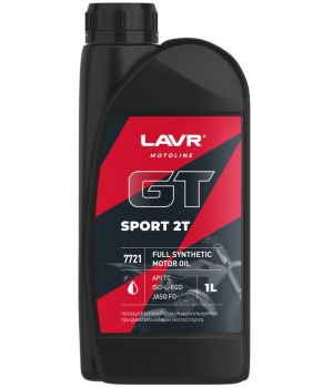 Моторное масло LAVR MOTO GT SPORT 2T, 1л