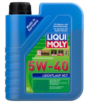 Моторное масло LIQUI MOLY Leichtlauf HC 7 5W-40, 1л