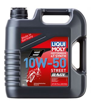 Моторное масло LIQUI MOLY Motorbike 4T Synth Street Race 10W-50, 4л