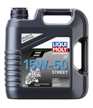 Моторное масло для 4-тактных мотоциклов LIQUI MOLY НС Motorbike 4T Street 15W-50, 4л