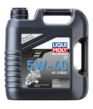 Моторное масло для 4-тактных мотоциклов LIQUI MOLY Motorbike 4T HC Street 5W-40, 4л