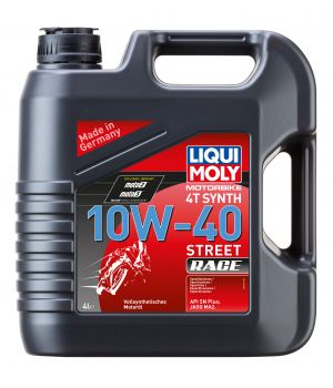 Моторное масло для 4-тактных мотоциклов LIQUI MOLY Motorbike 4T Synth Street Race 10W-40, 4л