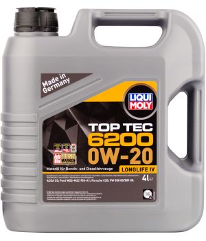 Моторное масло LIQUI MOLY Top Tec 6200 0W-20, 4л