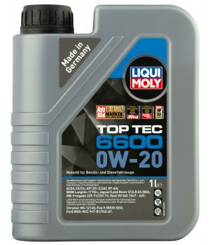 Моторное масло LIQUI MOLY Top Tec 6600 0W-20, 1л