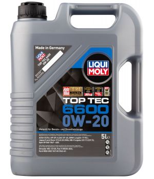 Моторное масло LIQUI MOLY Top Tec 6600 0W-20, 5л