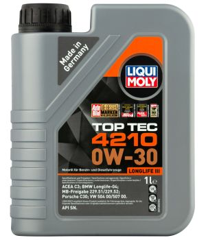 Моторное масло LIQUI MOLY Top Tec 4210 0W-30, 1л