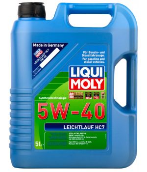 Моторное масло LIQUI MOLY Leichtlauf HC 7 5W-40, 5л