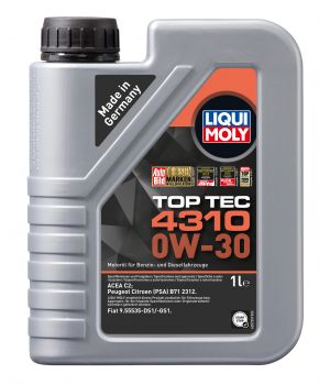 Моторное масло LIQUI MOLY Top Tec 4310 0W-30, 1л