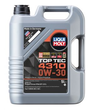 Моторное масло LIQUI MOLY Top Tec 4310 0W-30, 5л