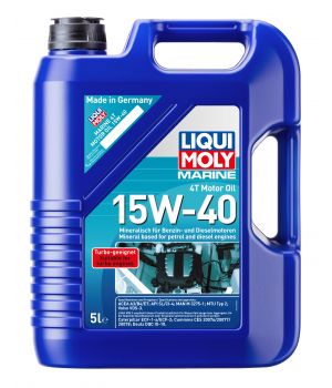Моторное масло для лодок LIQUI MOLY Marine 4T Motor Oil 15W-40, 5л