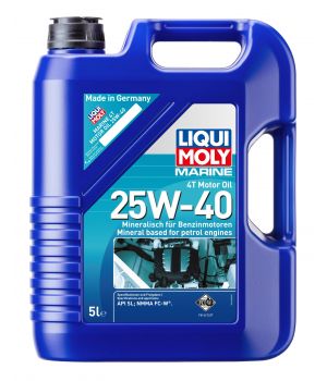 Моторное масло для лодок LIQUI MOLY Marine 4T Motor Oil 25W-40, 5л