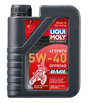 Моторное масло LIQUI MOLY Motorbike 4T Synth Offroad Race 5W-40, 1л
