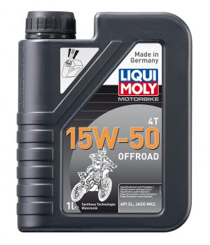 Моторное масло LIQUI MOLY НС Motorbike 4T Offroad 15W-50, 1л