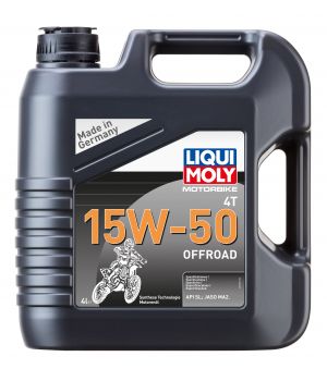 Моторное масло LIQUI MOLY НС Motorbike 4T Offroad 15W-50, 4л