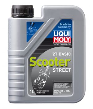 Моторное масло для скутеров LIQUI MOLY Motorbike 2T Basic Scooter Street, 1л