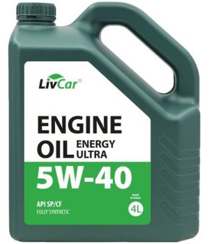 Моторное масло LIVCAR ENGINE OIL ENERGY ULTRA 5W-40 API SP/CF, 4л