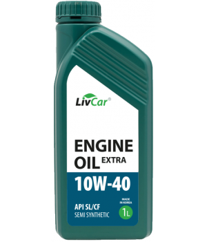 Моторное масло LIVCAR ENGINE OIL EXTRA 10W-40 API SL/CF, 1л