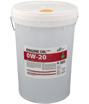 Моторное масло LIVCAR ENGINE OIL EURO 0W-20 ACEA C5 API SN/CF, 20л