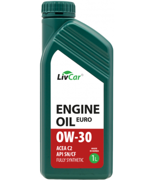 Моторное масло LIVCAR ENGINE OIL EURO 0W-30 ACEA C2 API SN/CF, 1л