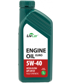 Моторное масло LIVCAR ENGINE OIL EURO 5W-40 ACEA A3/B4 API SP, 1л