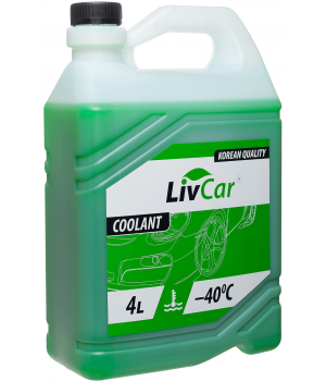Антифриз зеленый LIVCAR COOLANT -40 (готовый), 4л