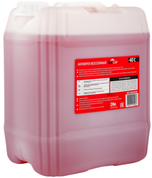 Антифриз красный LIVCAR COOLANT -40 (готовый), 20л