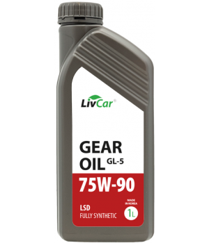 Трансмиссионное масло LIVCAR GEAR OIL LSD GL-5 75W-90, 1л