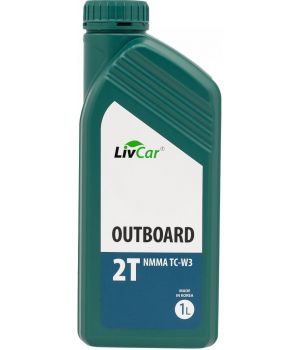 Моторное масло LIVCAR OUTBOARD 2T NMMA TC-W3, 1л