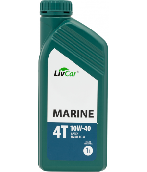 Моторное масло LIVCAR MARINE 4Т 10W-40 API SN NMMA FC-W, 1л