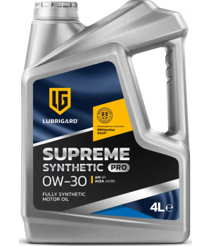 Моторное масло LUBRIGARD SUPREME SYNTHETIC PRO 0W-30, 4л