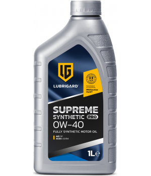 Моторное масло LUBRIGARD SUPREME SYNTHETIC PRO 0W-40, 1л