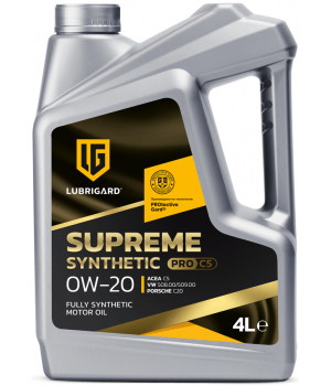 Моторное масло LUBRIGARD SUPREME SYNTHETIC PRO С5 0W-20, 4л