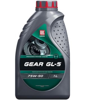 Трансмиссионное масло Лукойл GEAR GL-5 75W-90, 1л