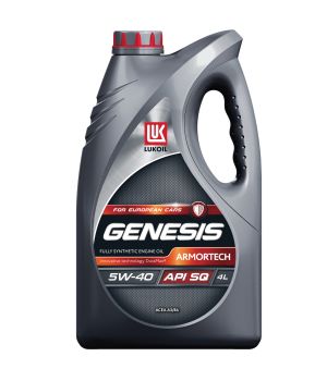 Моторное масло Лукойл Genesis Armortech 5W-40, 4л