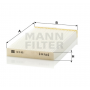 Салонный фильтр MANN-FILTER CU 15001