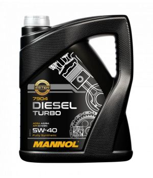 Моторное масло MANNOL 7904 DIESEL TURBO 5W-40, 5л