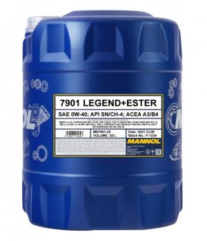 Моторное масло MANNOL 7901 LEGEND ESTER 0W-40, 20л