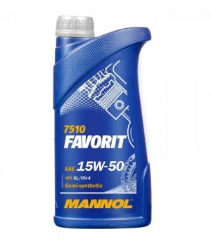 Моторное масло MANNOL 7510 FAVORIT 15W-50, 1л