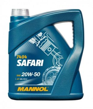 Моторное масло MANNOL 7404 SAFARI 20W-50, 5л