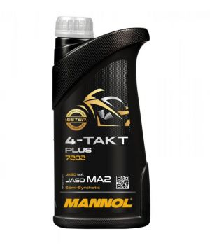 Моторное масло для мотоциклов  MANNOL 7202 4-TAKT PLUS 10W-40, 1л