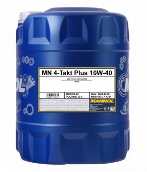 Моторное масло для мотоциклов  MANNOL 7202 4-TAKT PLUS 10W-40, 20л