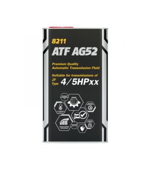 Трансмиссионное масло MANNOL 8211 ATF AG52 (Metal), 4л