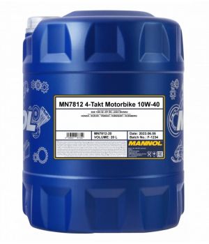 Моторное масло MANNOL 7812 4-TAKT MOTORBIKE 10W-40, 20л