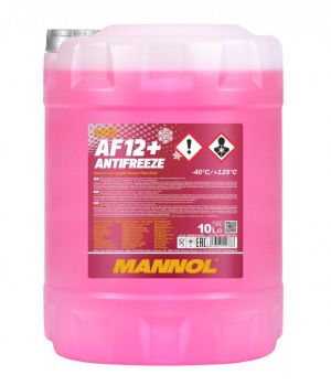 Антифриз MANNOL 4012 ANTIFREEZE LONGLIFE AF12+ (готовый раствор), 10л