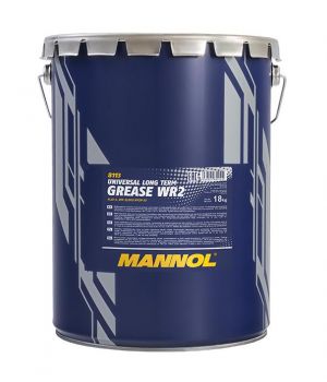Пластичная водостойкая смазка MANNOL 8113 WR-2 UNIVERSAL LONG TERM GREASE WR2, 18кг